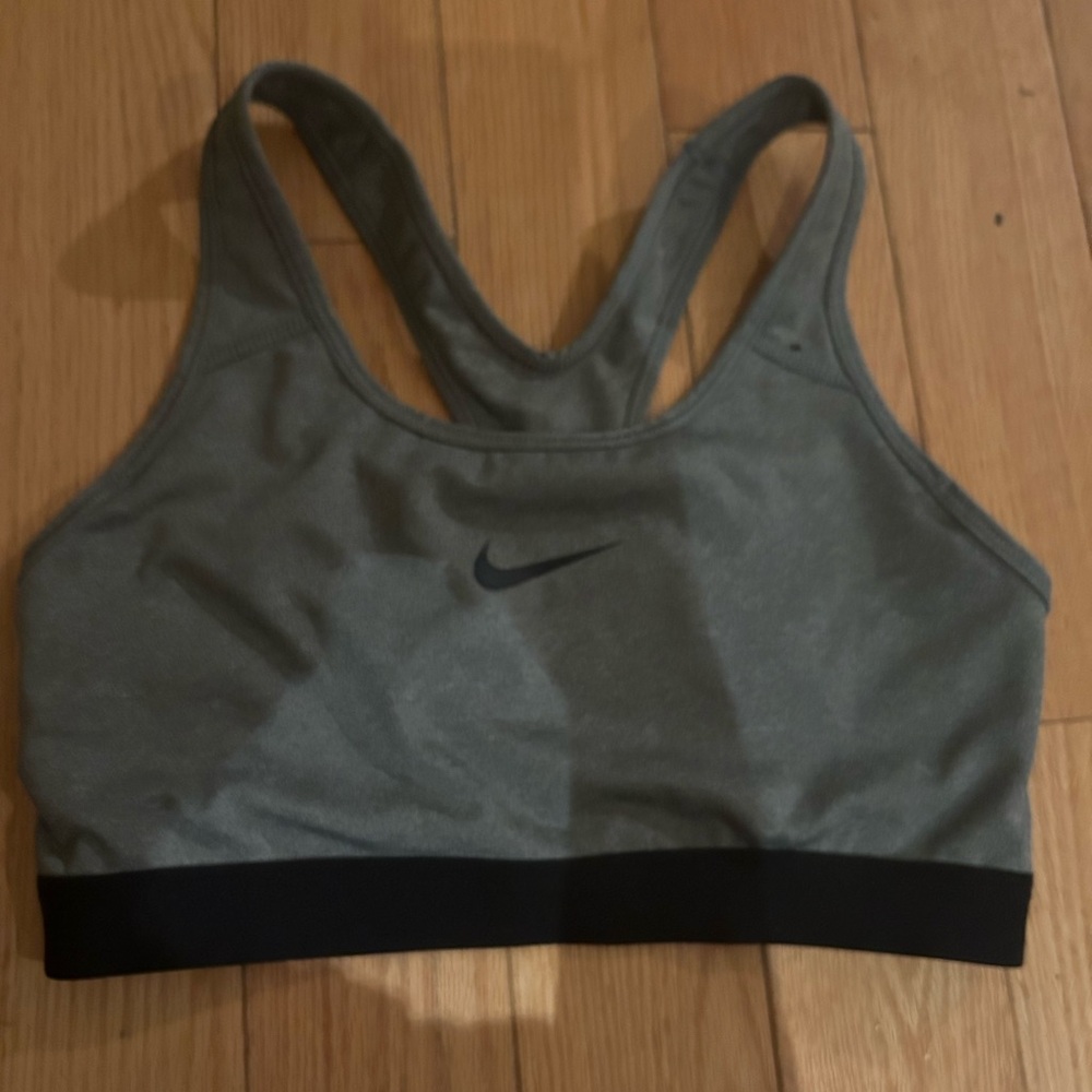 Nike grey sports bra size M